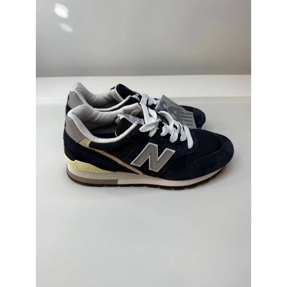 New Balance 996‎ Made in USA Navy Blue Suede Mesh Sneakers M996NV Mens 6 New